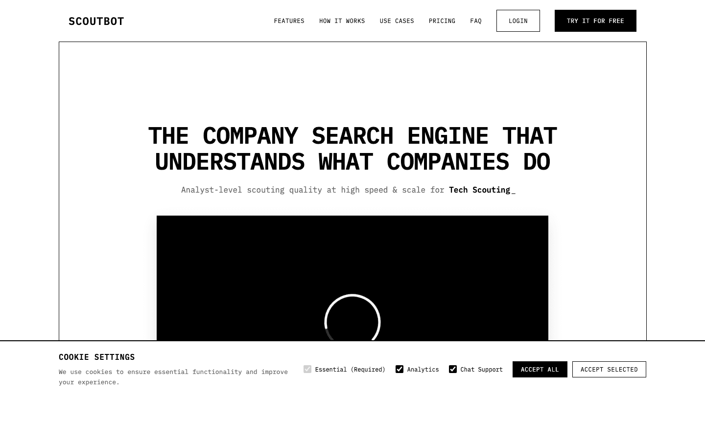 Scoutbot homepage